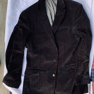 Hugo Boss velour jacket dark gray